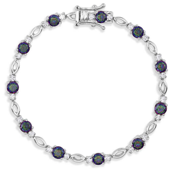 Northern Lights Skip Stone Bracelet - Broken horn