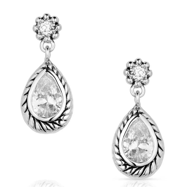 Leading Light Crystal Earrings - Broken horn