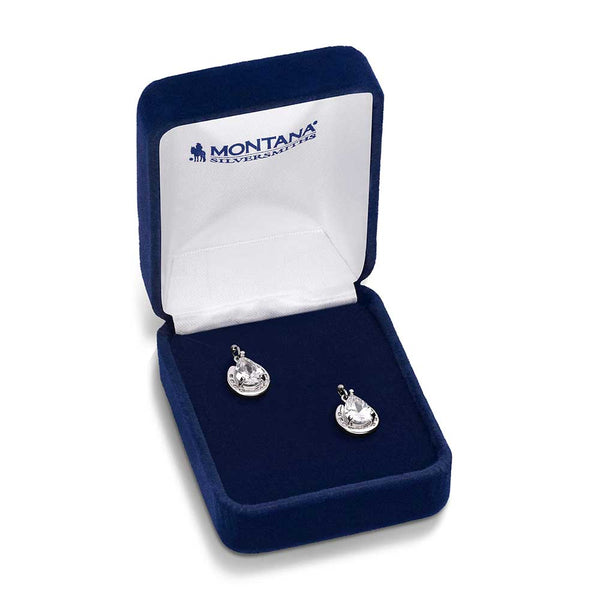 Lucky Trot Crystal Earrings - Broken horn