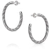 Subtle Style Hoop Earrings - Broken horn