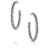 Subtle Style Hoop Earrings - Broken horn