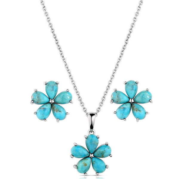 Floral Sky Jewelry Set - Broken horn