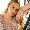 Floral Sky Jewelry Set - Broken horn