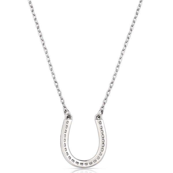 Frosted Luck Crystal Necklace - Broken horn