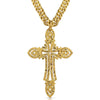 Grand Faith Cross Necklace - Broken horn