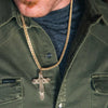 Grand Faith Cross Necklace - Broken horn