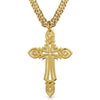 Grand Faith Cross Necklace - Broken horn