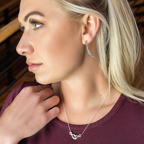 Infinity Times Infinity Necklace - Broken horn