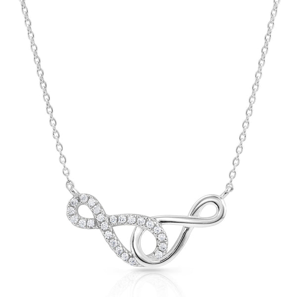 Infinity Times Infinity Necklace - Broken horn