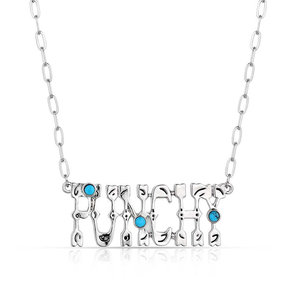 Punchy Charm Turquoise Necklace - Broken horn