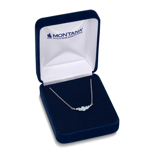 Refined Grace Opal Crystal Necklace - Broken horn