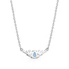 Refined Grace Opal Crystal Necklace - Broken horn