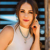 Turquoise Beaded Necklace - Broken horn