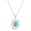 Turquoise Peace Necklace - Broken horn