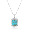 Turquoise Peace Necklace - Broken horn