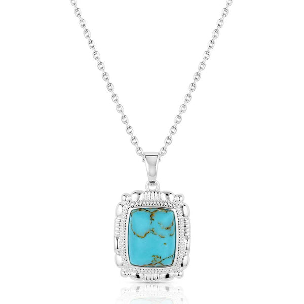 Turquoise Peace Necklace - Broken horn