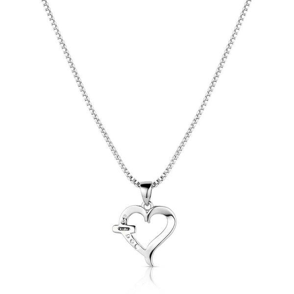 With Love Heart Necklace - Broken horn