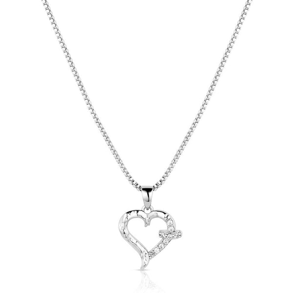With Love Heart Necklace - Broken horn