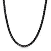 Midnight Onyx Wheat Chain Necklace - Broken horn
