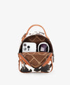 Wrangler Cow Print Mini Backpack W/Coin Pouch - Broken horn