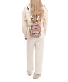 Wrangler Cow Print Mini Backpack W/Coin Pouch - Broken horn