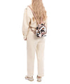 Wrangler Cow Print Mini Backpack W/Coin Pouch - Broken horn