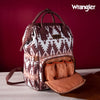 Wrangler Aztec Southwestern Print Diaper Bag - Broken horn