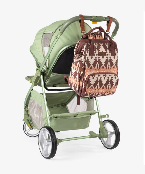Wrangler Aztec Southwestern Print Diaper Bag - Broken horn