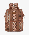 Wrangler Aztec Southwestern Print Diaper Bag - Broken horn