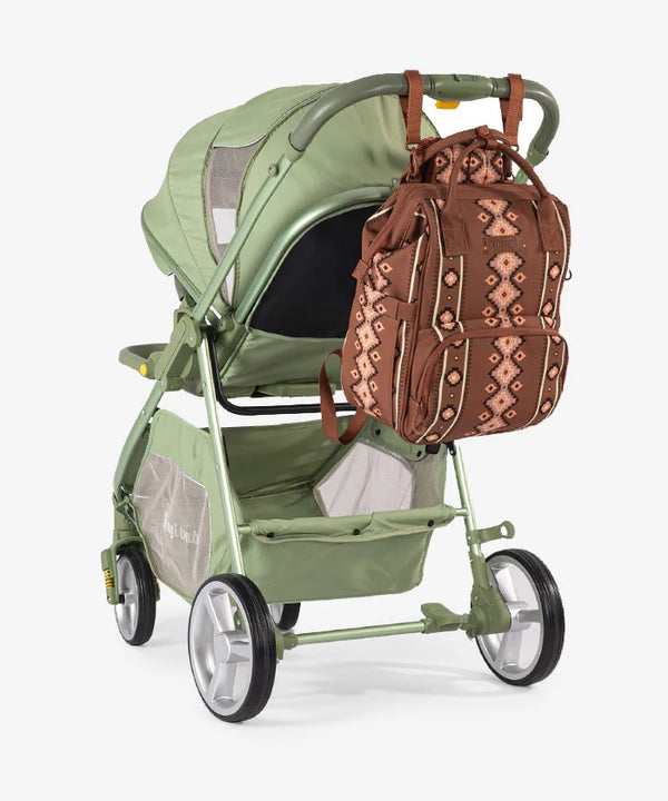 Wrangler Aztec Southwestern Print Diaper Bag - Broken horn