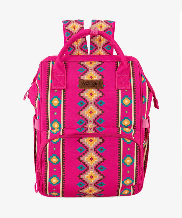 Wrangler Aztec Southwestern Print Diaper Bag - Broken horn