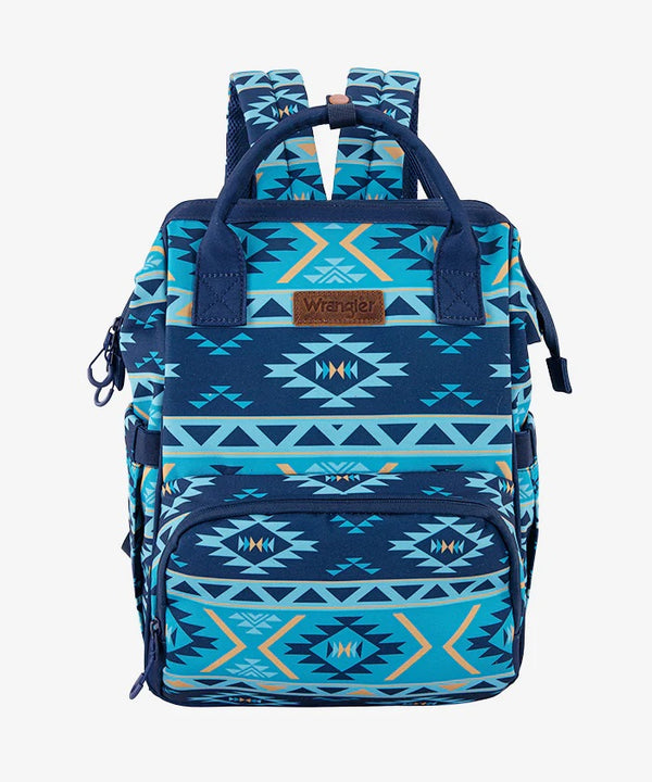 Wrangler Aztec Southwestern Print Diaper Bag - Broken horn