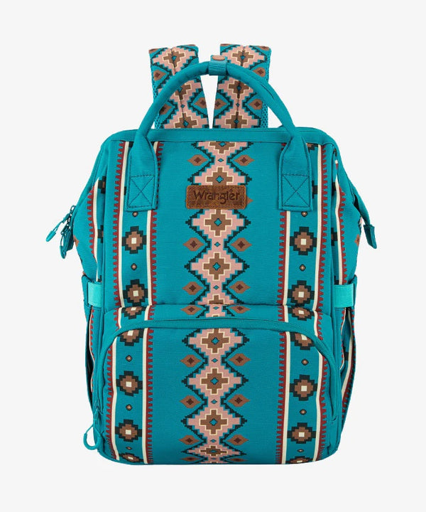 Wrangler Aztec Southwestern Print Diaper Bag - Broken horn