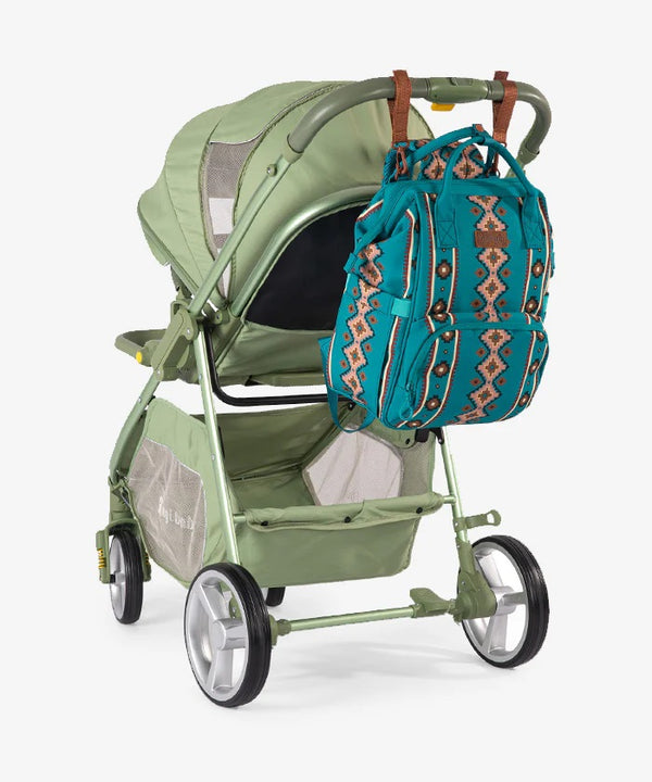 Wrangler Aztec Southwestern Print Diaper Bag - Broken horn