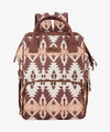 Wrangler Aztec Southwestern Print Diaper Bag - Broken horn