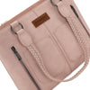 Wrangler Braided Detail Multi Pockets Concealed Carry Tote - Broken horn