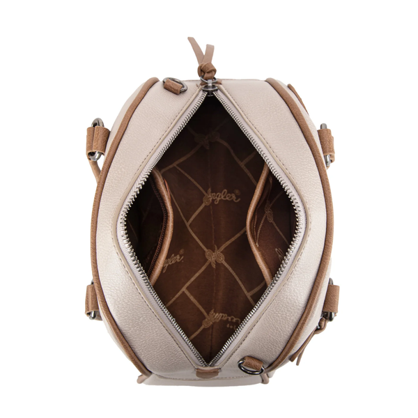 Wrangler Whipstitch Collection Satchel/Crossbody Bag - Broken horn