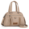 Wrangler Whipstitch Collection Satchel/Crossbody Bag - Broken horn