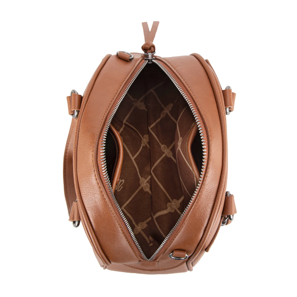 Wrangler Whipstitch Collection Satchel/Crossbody Bag - Broken horn