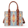 Wrangle Allover Aztec Dual Sided Crossbody Canvas Tote/CrossBody - Broken horn