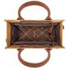 Wrangler Denim Denim Frayed Fringe Canvas Tote/Crossbody - Brown - Broken horn