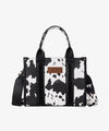 Wrangler Cow Print Concealed Carry Tote/Crossbody - Broken horn
