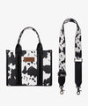 Wrangler Cow Print Concealed Carry Tote/Crossbody - Broken horn