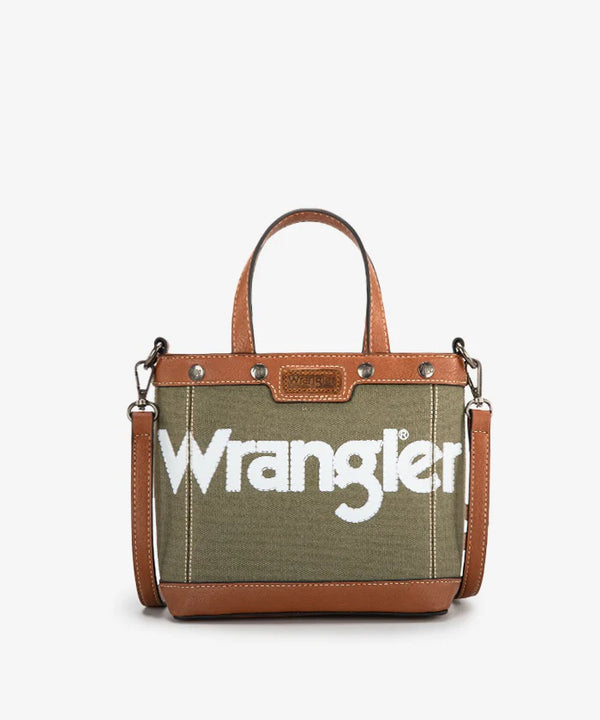 Wrangler Canvas Mini Tote/Crossbody - Broken horn