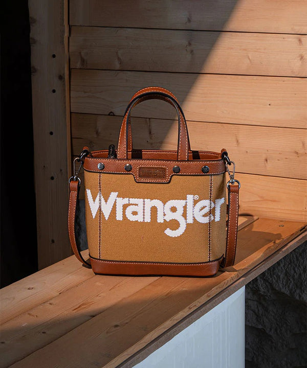 Wrangler Canvas Mini Tote/Crossbody - Broken horn