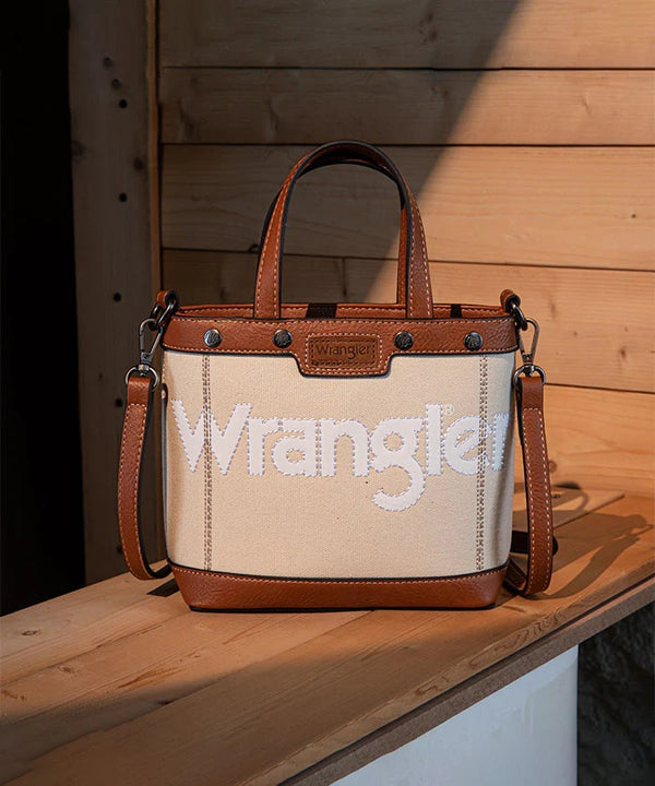 Wrangler Canvas Mini Tote/Crossbody - Broken horn