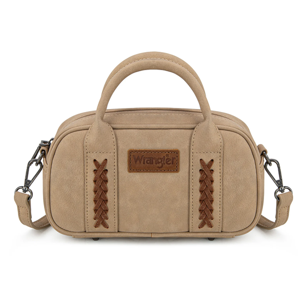 Wrangler Whipstitch Collection Mini Satchel/Crossbody Bag - Broken horn