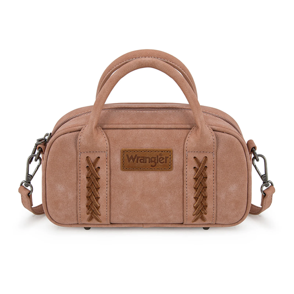 Wrangler Whipstitch Collection Mini Satchel/Crossbody Bag - Broken horn