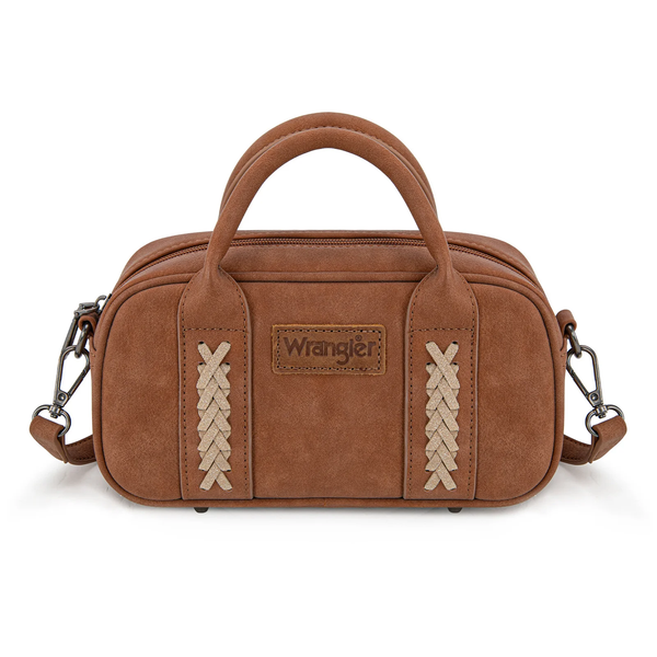Wrangler Whipstitch Collection Mini Satchel/Crossbody Bag - Broken horn