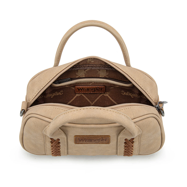Wrangler Whipstitch Collection Mini Satchel/Crossbody Bag - Broken horn